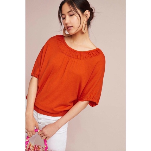 Anthropologie Tops - Anthropologie Moth Damon Pullover in Orange Size:M